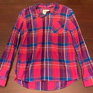 Multi Colored Button Down Top